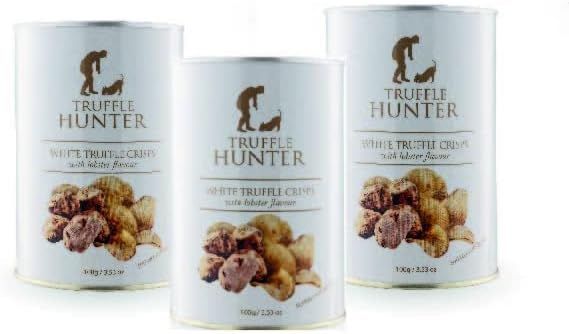 TruffleHunter - White Truffle with Lobster Potato Chips, Gourmet Snack - 3.53oz x 3