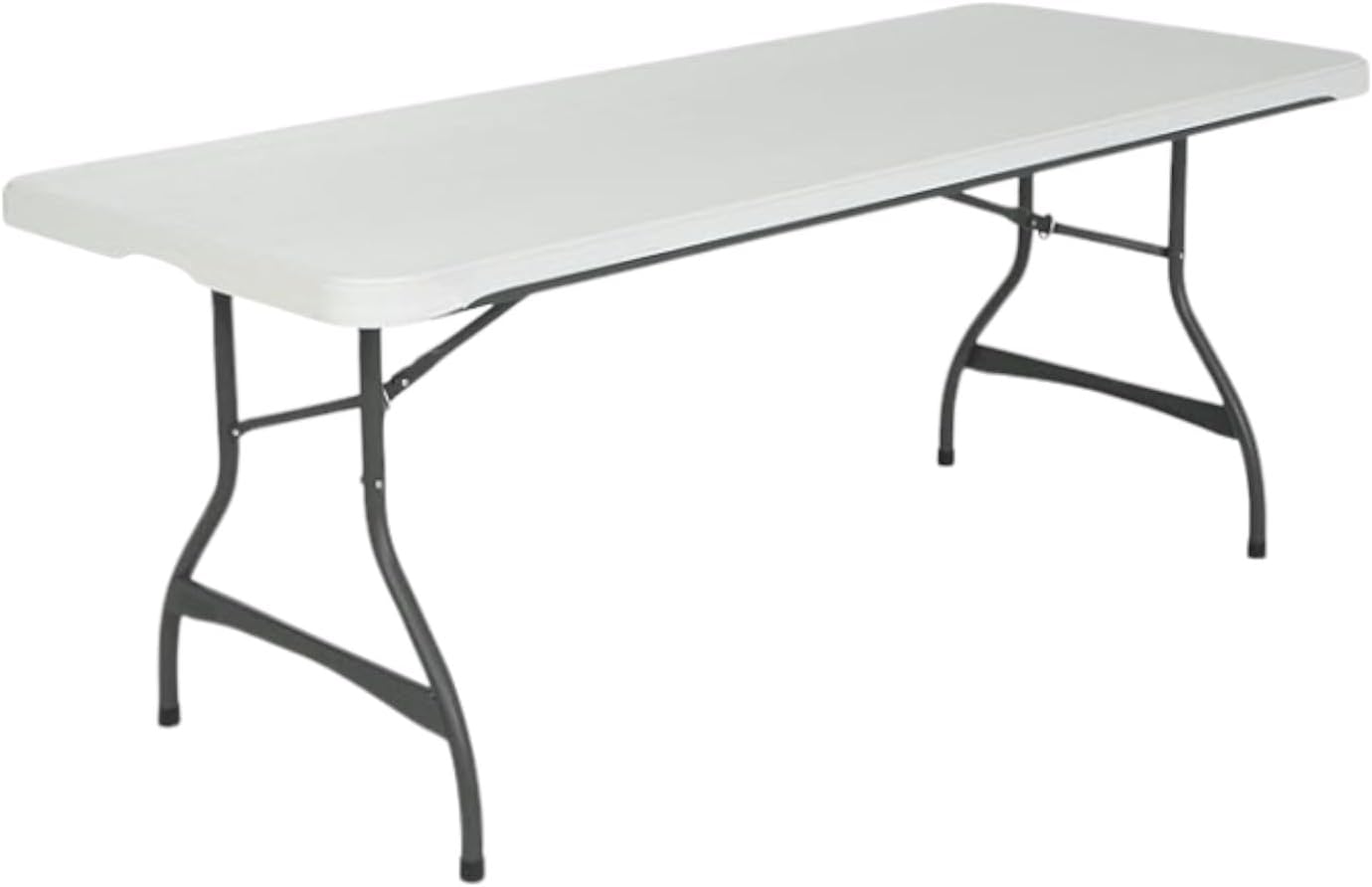 Rectangular 6 Foot Lifetime Commercial Grade Stacking Folding Utility Table for All Events (White Granite, 6 Pack)