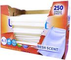 500 Premium 4 in 1 Laundry Dryer Sheets (6.4"x9") w/Easy-to-Dispense Box,Fabric Softener Fresh Scent Made in USA,Drive Clothes Ultra Soft,Reduce Static Cling,Help Prevent Wrinkles & Repel Pet Hair