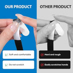 Finger Splint, 12PCS Finger Buddy Straps, Adjustable Buddy tape for Broken Toe, Sprained Fingers Support, Finger Support, Arthritis Finger Splint Rings, Black