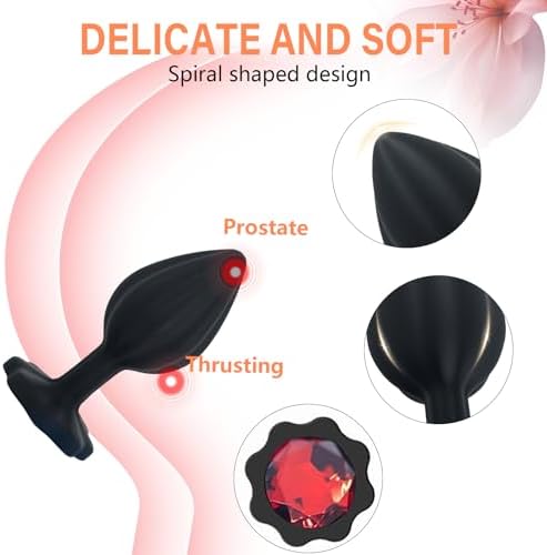 New Portable 3pcs Silicone Butt Training Tool Anales Trainer Set Plug Butt for Women Trainer Kit Adult Toys Relaxing Toys Tool for Men Women Sunglasses Z01 (Plum Blossom-Shaped)