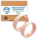 AcuBalance Motion Sickness Bracelets – Comfortable Waterproof Acupressure Band for Natural Nausea Relief, Ideal for Travel (Pair), Pink (Large 8)