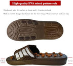 Acupressure Sandals,Acupressure Foot Massager with Anti-Slip Sole,Plantar Fasciitis Relief with Imitate Person Rotation Finger Pressure (Brown, S-Women(5.5-7)/Men(4.5-6))