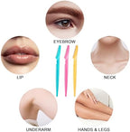 12 Pcs Eyebrow Razor Multipurpose Exfoliating Dermaplaning Tool for Face, Facial and Eyebrow Shaper with Protective Cover for Women Men Use
