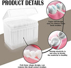 FERCAISH 1060 Pcs Disposable Double Head Dental Floss Interdental Toothpick, Plastic Brush Teeth Stick Oral Care Toothpicks Teeth Cleaning Tool (White)