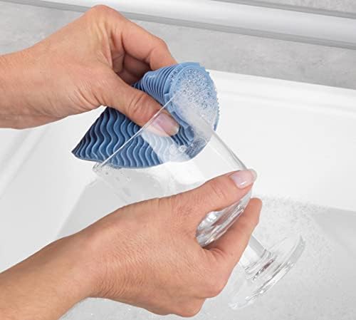 WENKO Silicone sponges, Grey, 1.2 x 12 x 12 cm