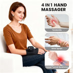 4 in 1 Hand Massager for Arthritis and Carpal Tunnel, Latest Cordless Hand Massager with Four Functions, Wrist Massager for Carpal Tunnel, Good Gift for Women Men