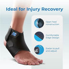 LP SUPPORT 768CN Ankle Stabilizar Brace - Achilles Tendon Strap for Tendonitis, Sprains, Strains Pain Relief and Recovery - Ankle Support for Women and Men - (Black, L, 1pcs)
