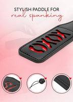 Sex Whip for Bedroom Floggers Adult Play Double Layer XOXO Spanking Paddle for Adults Riding Whip Adult Crop for Couples SM Starter BDSM Bedroom Kit