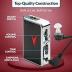 Personal Sound Amplifier - Personal Audio Amplifier Device and Voice Enhancer Device for Sound Gain of 50dB, Up to 100 Feet Away, Pocket Hearing Devices