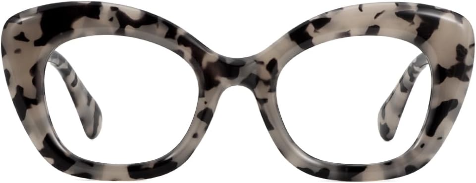 JiSoo Oversized Cat Eye Reading Glasses for Women Funky Cute Readers for Women, Designer Stylish Reading Glasses