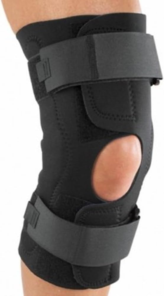 ProCare Reddie Hinged Knee Support Brace: Neoprene Wrap-Around, MCL and LCL Sprains, Large