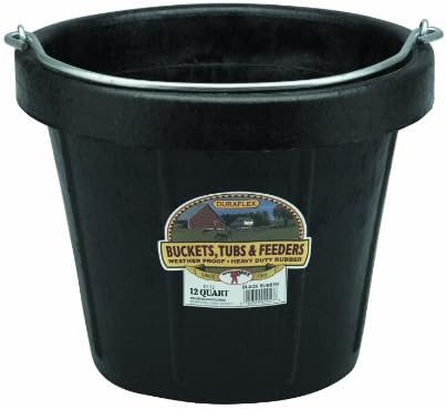 Little Giant® Rubber Pail | All-Purpose Heavy Duty Rubber | Water Bucket | 12 Quarts
