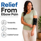 Elbow Brace For Tendonitis l Tennis Elbow Brace | Cubital Tunnel Brace Support for Sleeping | Arm Support & Compression Sleeve Immobilizer for Ulnar Nerve Pain Relief | Women & Men (XL)