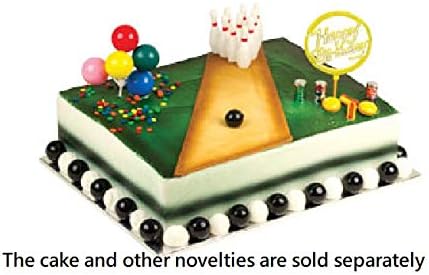 Oasis Supply 7pc Bowling Pins and Ball Candle Set – Perfect for Bowling Cake Decorating Plus Added Cupcake Picks or Stickers