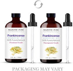 Majestic Pure Essential Oil with Glass Dropper - 100% Pure and Natural - Essential Oils for Diffuser, Aromatherapy, Soap and Candle Making, Frankincense Essential Oil, Frankincense Oil, 4 Fl Oz