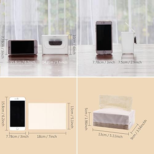 DrDirt Bamboo Tissues 3-Ply - 110 Count, Bamboo Facial Tissue Cube Bag 4 Pack with Wall-Mounted Dispenser - Eco-Friendly, Perfect for Bathroom & Kitchen
