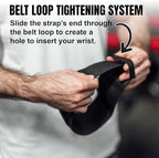 TuffWraps 16" Wrist Wraps: No Thumb Loops, Quality Gym Wrist Wraps for Weightlifting, Bench Press, Powerlifting, and Cross-Training—Try The Belt Loop Tightening System
