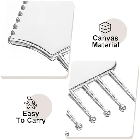 Stainless Steel Gua Sha Facial Tools Metal Guasha Portable Scalp Massager Comb Body And Face Gua Sha Sculpting For Head Neck Legs Arms Body Treatment