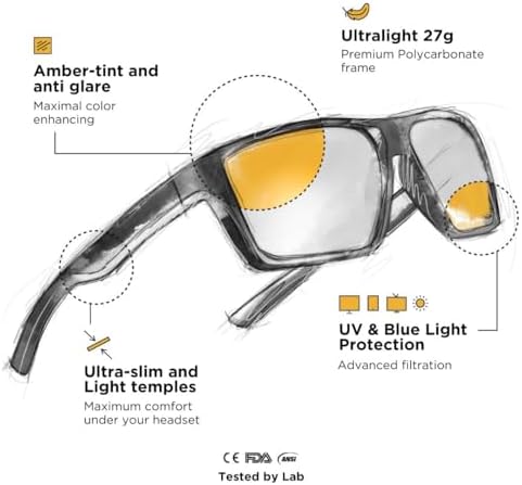Horus X • Blue Light Glasses Men Women | Blue Light Blocking Glasses for Screen Anti-Fatigue Eye Migraine