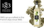 1883 Lime Syrup for Drinks, Made in France, 1 Liter Glass Bottle