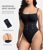 KUMAYES Women's Shapewear Body Shaper for Tummy Control Seamless Waist Trainer Thong Body Suits Tank Top