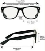 2 Pairs Vintage Retro Inspired Clear Lens Reading Glasses Full Lens Reader for Men and Women