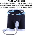 Male Urine Collector, Wearable Urine Collection Bag for Men, Men's Portable External Catheter Device with Two 1000ml Urine Bag Reusable (M)