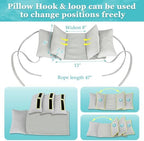 Neck Wedge Stabilizer Pillow for Sleeping to Keep Head Straight While Surgery Head Upright Medical Wedge Positioning Bedridden Disabled Elderly Face up Posture Corrector Headrest