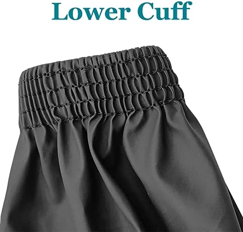 Yzurbu Arm Sleeves Covers, PU Oversleeves Protector for Arm with Elastic Cuffs, Waterproof, Oilproof, Acid Resistant