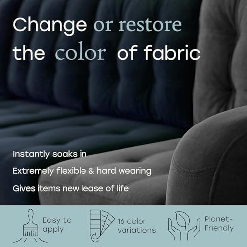 Fabricoat Fabric Upholstery Paint & Dye - 250ml / 8.5 Fl Oz Orange - Restore or Change Color of Couches, Chairs, Upholstery, Car Interiors, Clothing - Soft, Flexible Finish