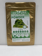 Plant Gift 100% Pure Spinach Powder 菠菜粉 Natural Powder, Great Flavor for Drinks, Smoothie, Yogurt, Baking, Cookies, Cakes and Beverages, Non-GMO Powder, No Filler, No additives 100G/3.25oz