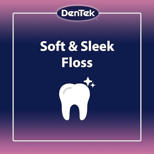 DenTek Comfort Clean Sensitive Gums Floss Picks, Soft & Silky Ribbon, 150 Count, 3 Pack