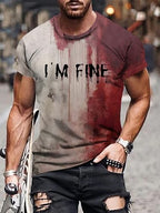 Problem Solved Bloody Shirt I'm Fine Tshirt Halloween T-Shirt for Men and Women