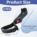 2 PCS Car Adjustable Grab Handles, Car Handle Assist, Safety Handle Portable Vehicle Support Grab Bar for Trucks, SUVs, Jeeps, Vans, Cars and ATVs (Black)