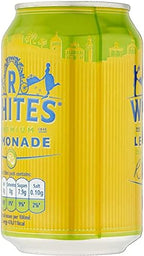R White, Bev Lemonade Fizzy, 330-ML (24 Pack)