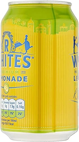R White, Bev Lemonade Fizzy, 330-ML (24 Pack)
