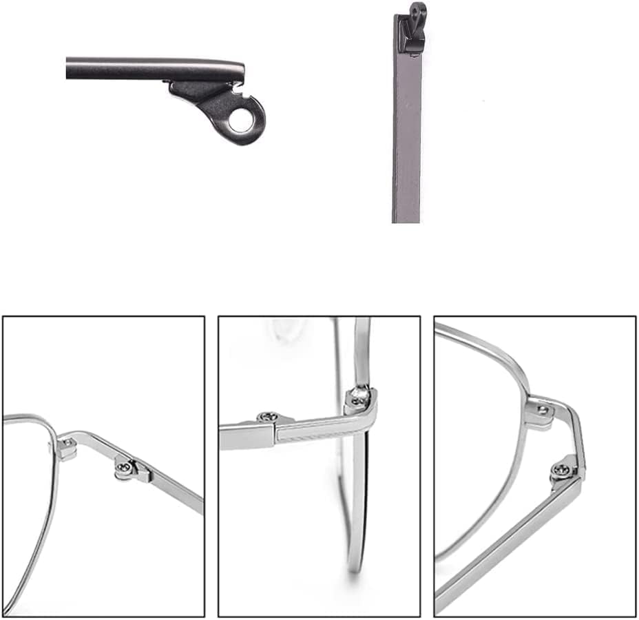 Metal Glasses Replacement Temple Eyeglass Arms Legs Glasses Repair Kit Universal with Screws Screwdriver