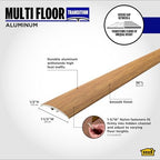 M-D Building Products 46141 1-1/2 in. X 36 in. Oak Aluminum Metal Decor® Multi Floor Transition