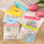 MARFOREVER 25 PCS Pill Pouch Bags Reusable Medicine Organizer Travel Pill Container Storage Pill Case with Slide Lock 14 pcs Plastic Pill Bags 10 pcs Sheets Labels and A Marker