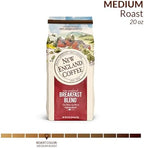 New England Coffee Breakfast Blend Medium Roast Ground Coffee, 20oz Bag (Pack of 1)