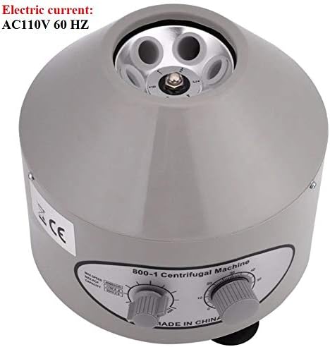Desktop Electric Lab Laboratory Centrifuge Machine Lab Medical Practice w/Timer and Speed Control - Low Speed,4000 RPM, Capacity 20 ML x 6-110v by CALU LUKY