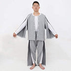 Zipper Patient Pants Patient Care Clothes, Paralysis Clothing, Incontinence Trousers Catheter Trousers, Easy to Wear and Take Off, Paralysis Long Time Bedridden Wheelchair(Size:L)