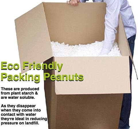 Secure Seal Biodegradable White Packing Loosefill Popcorn Anti Static Peanuts (2 Cubic Feet)