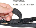 10 Pack 50 Inch Heavy Duty Adjustable Velcro Straps - Reusable Long Hook and Loop Cinch & Tie Down Straps for Multi-Purpose Securing, Luggage, Bike, Outdoor & Cable Management