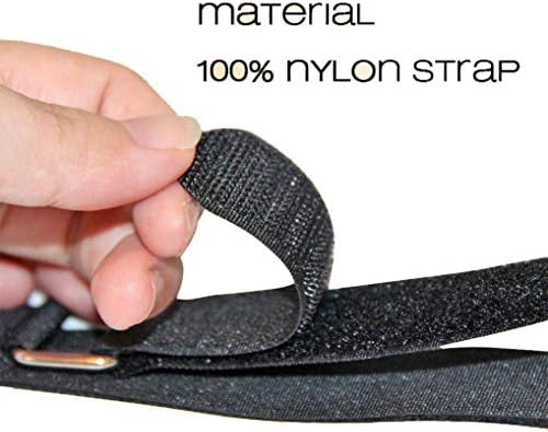 10 Pack 50 Inch Heavy Duty Adjustable Velcro Straps - Reusable Long Hook and Loop Cinch & Tie Down Straps for Multi-Purpose Securing, Luggage, Bike, Outdoor & Cable Management