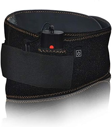 Far Infrared Fever Lumbar Brace Vibration Massage, Lower Back Support Belt for Men Women Pain Relief,Heat Retention