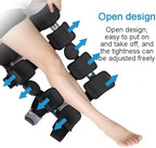PopieL Adults Hinged Rom Knee Braces, Knee Support Brace for Left Right Leg, Adjustable Orthopedic Rehab Knee Joint Fixation Braces for Meniscus Tear and Fracture, One Size
