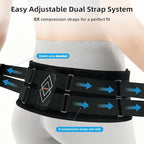 Sacroiliac SI Joint Hip Belt for Women and Men - 8x Maximum Compression and Anti-slip - Sciatica Belt and Lower Back Support Brace - Hip Braces for SI Joints Pain, Pelvic Support (XL/XXL)