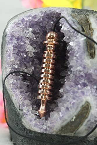 Jet International 9 Isis Copper Metal Dowsing Pendulum – Energy Healing Tool for Reiki, Divination, Chakra Balancing & Spiritual Practices – Precision Radiesthesia Pendulum for Beginners & Experts